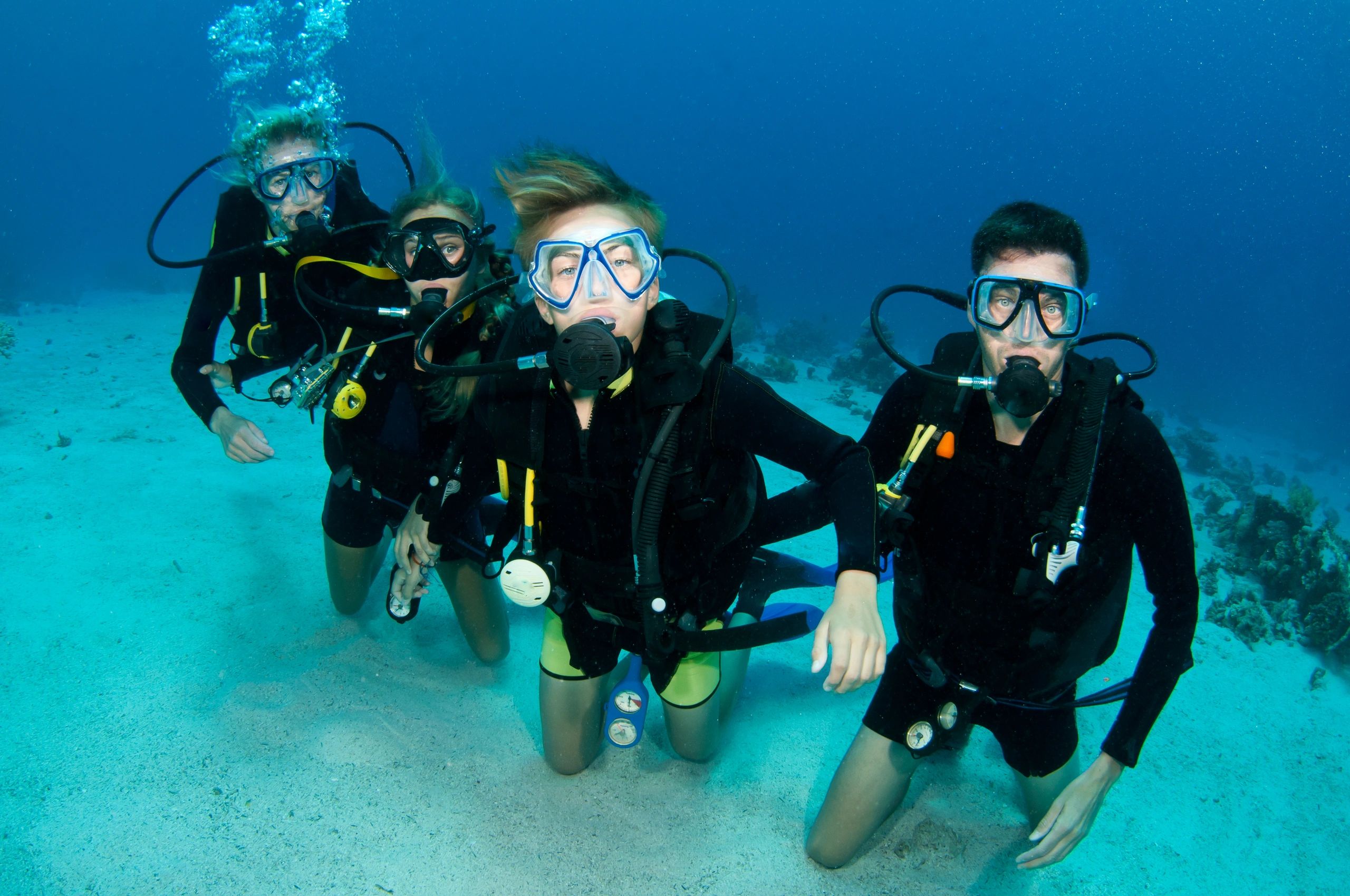 Scuba diving family adventure